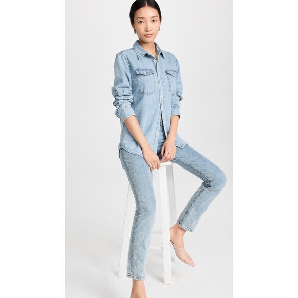 WARDROBE.NYC Denim Jeans in Blue 27 New Womens Ankle Pants - Picture 14 of 15